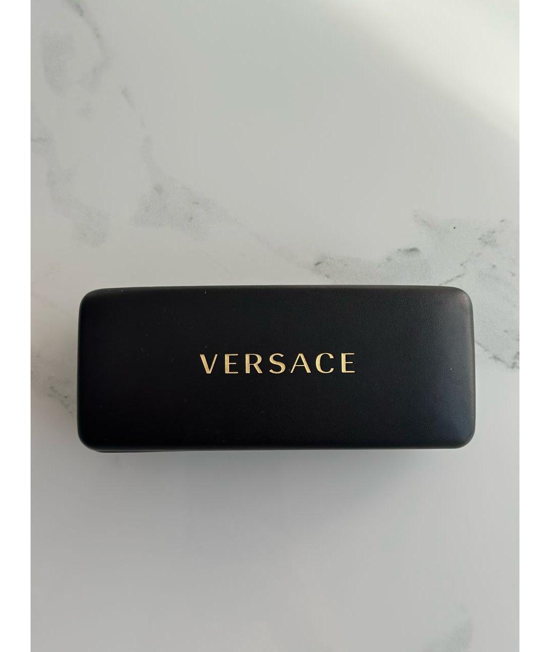 VERSACE Черные пластиковые солнцезащитные очки, фото 5