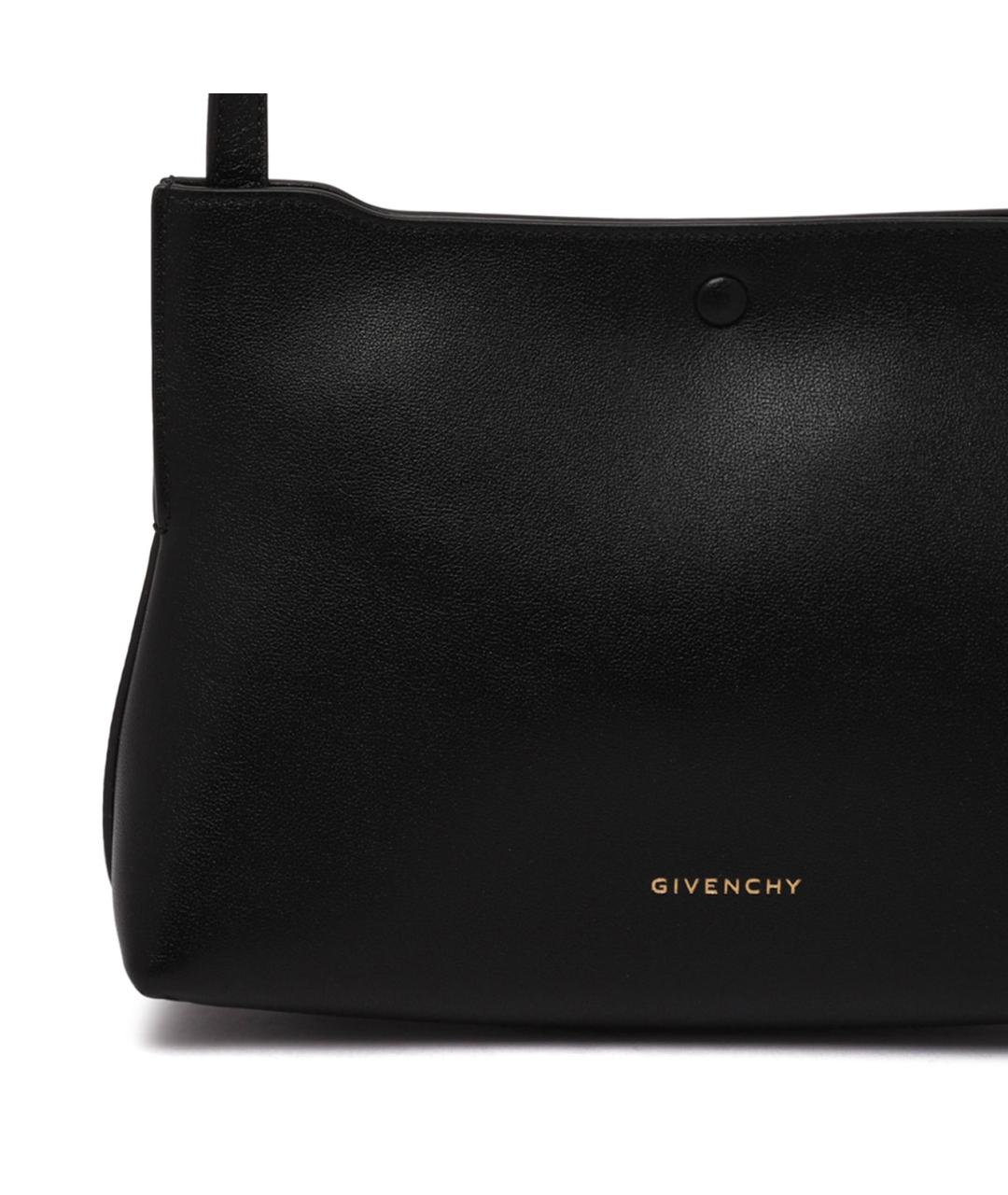 GIVENCHY Черная кожаная сумка через плечо, фото 4