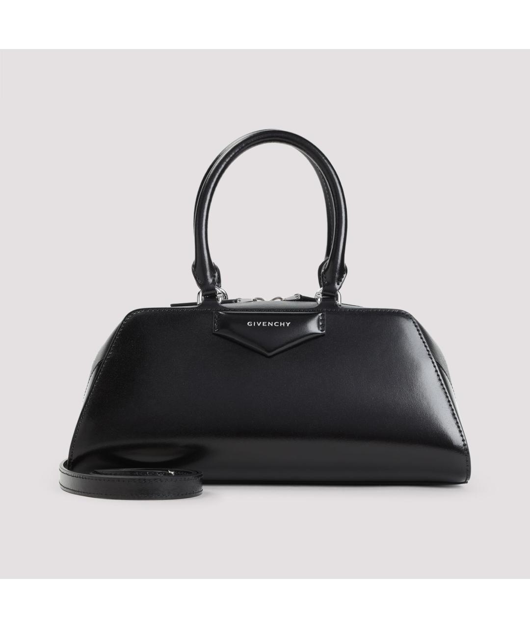 GIVENCHY Черная кожаная сумка с короткими ручками, фото 3