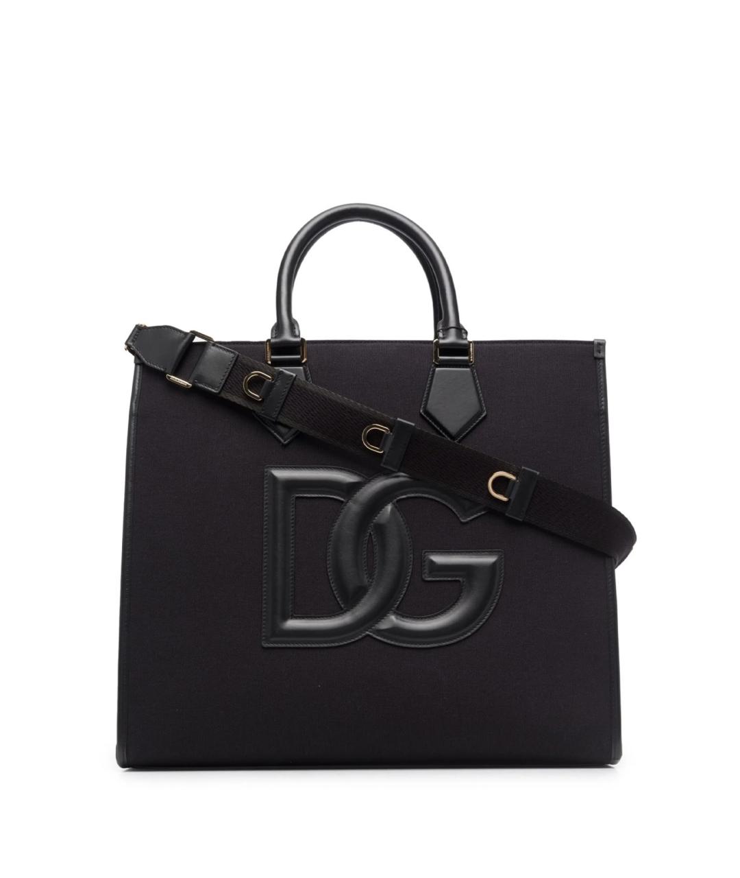 DOLCE&GABBANA Черная сумка тоут, фото 1