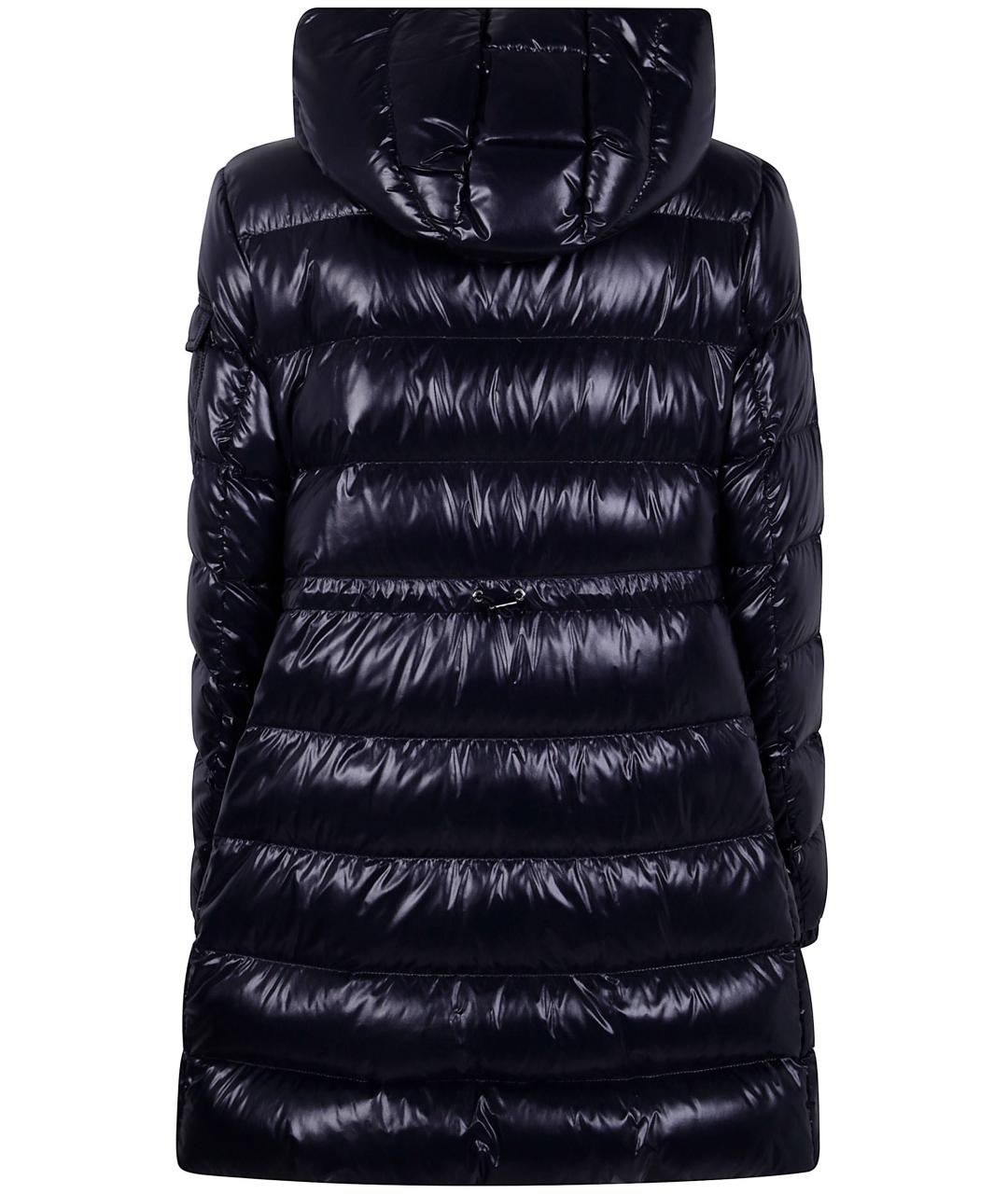 MONCLER Темно-синяя полиэстеровая куртка, фото 2