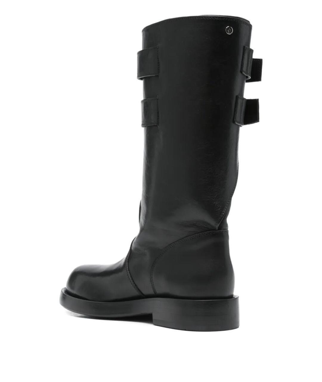 ANN DEMEULEMEESTER Черные кожаные сапоги, фото 2