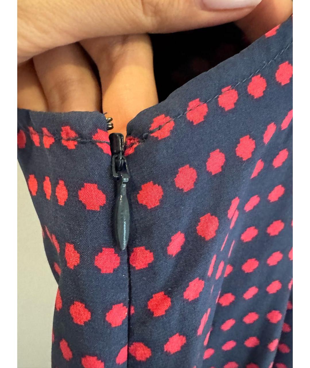 MARC BY MARC JACOBS Темно-синее шелковое коктейльное платье, фото 7