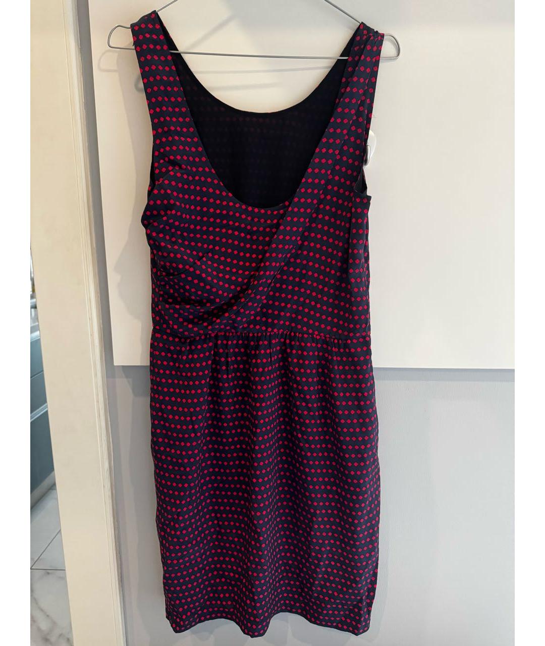 MARC BY MARC JACOBS Темно-синее шелковое коктейльное платье, фото 2