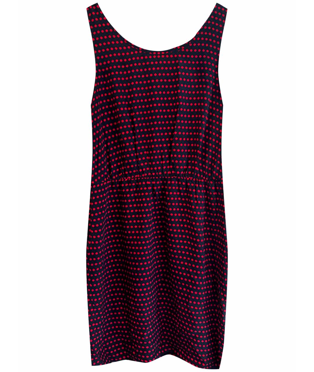 MARC BY MARC JACOBS Темно-синее шелковое коктейльное платье, фото 1