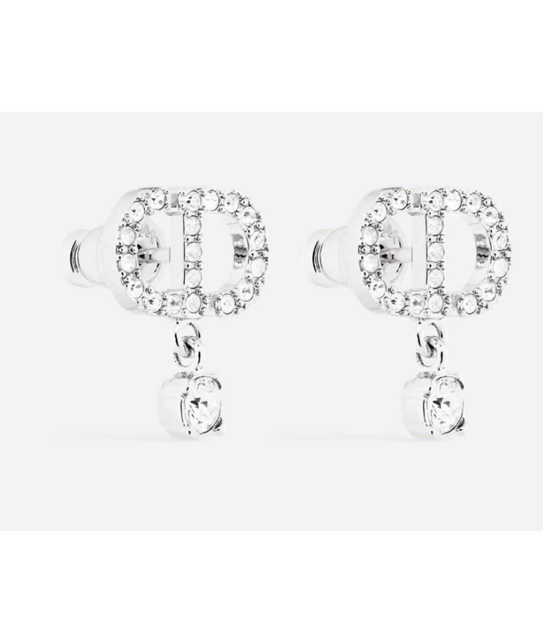 CHRISTIAN DIOR Серебряные металлические серьги, фото 3