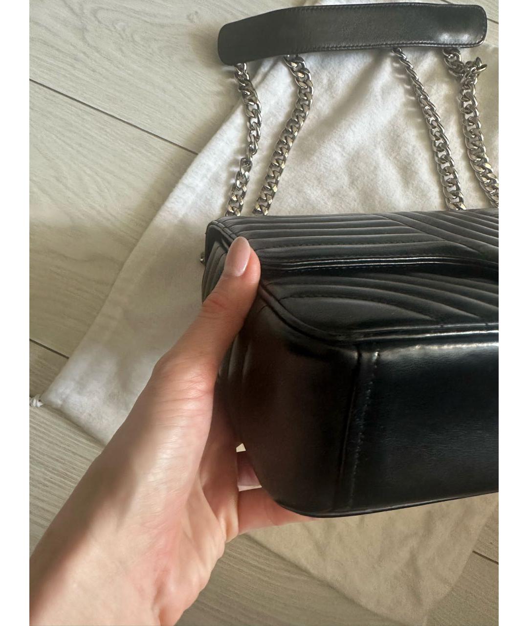 PRADA Черная кожаная сумка тоут, фото 4
