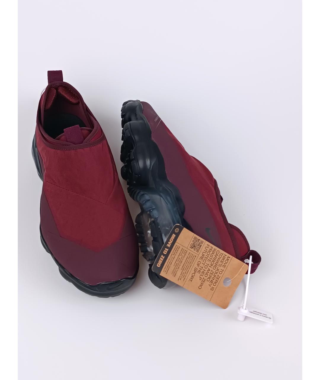 NIKE Бордовые текстильные низкие кроссовки / кеды, фото 9