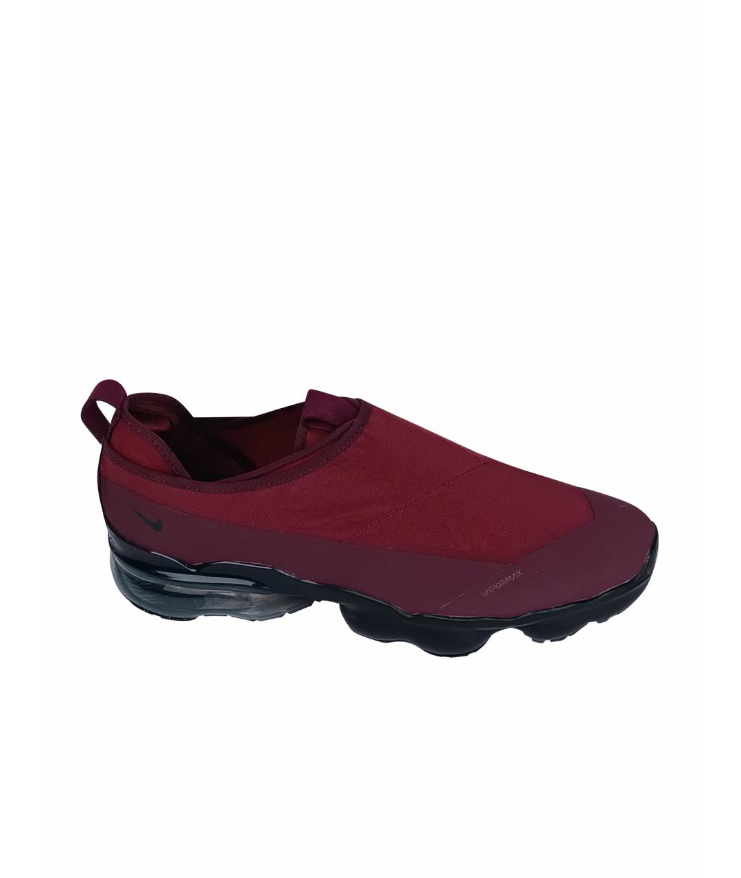 NIKE Бордовые текстильные низкие кроссовки / кеды, фото 1