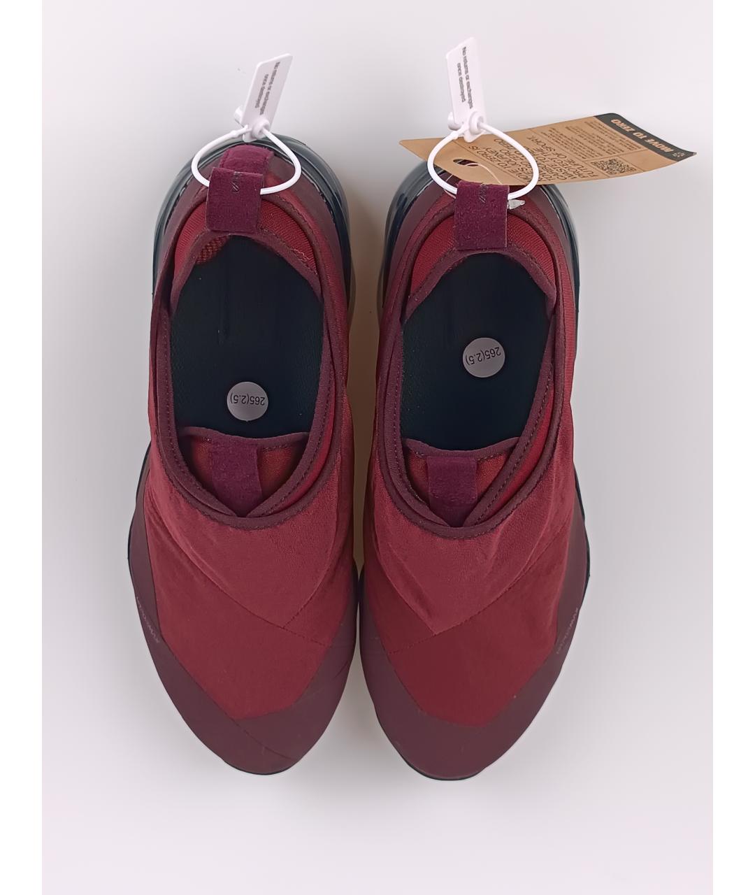 NIKE Бордовые текстильные низкие кроссовки / кеды, фото 3