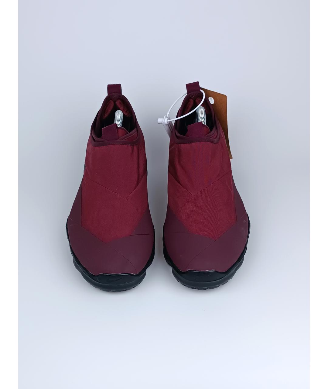 NIKE Бордовые текстильные низкие кроссовки / кеды, фото 2