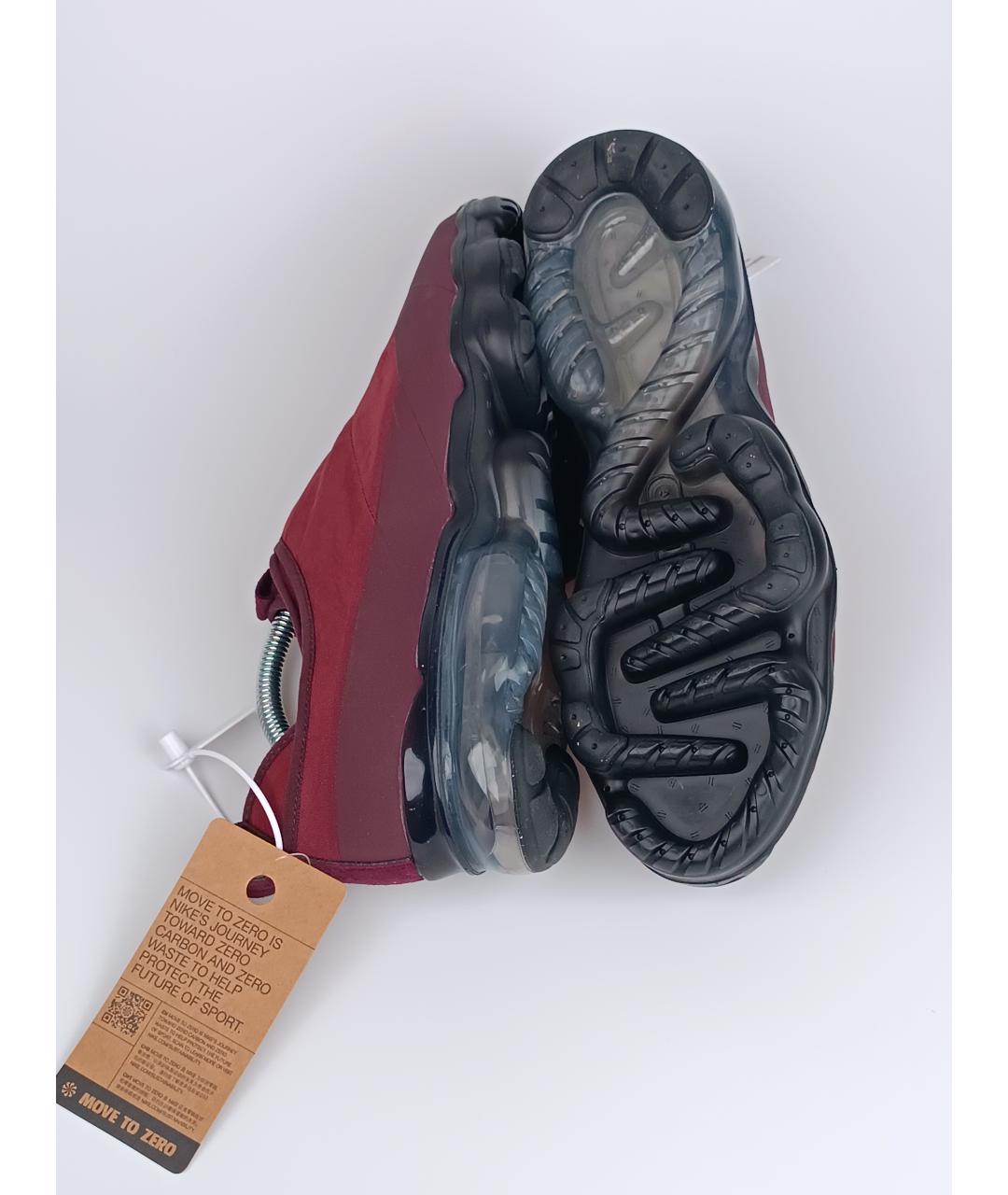 NIKE Бордовые текстильные низкие кроссовки / кеды, фото 5