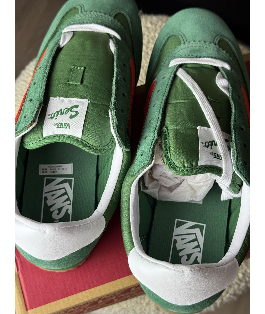 VANS Зеленые низкие кроссовки / кеды, фото 4