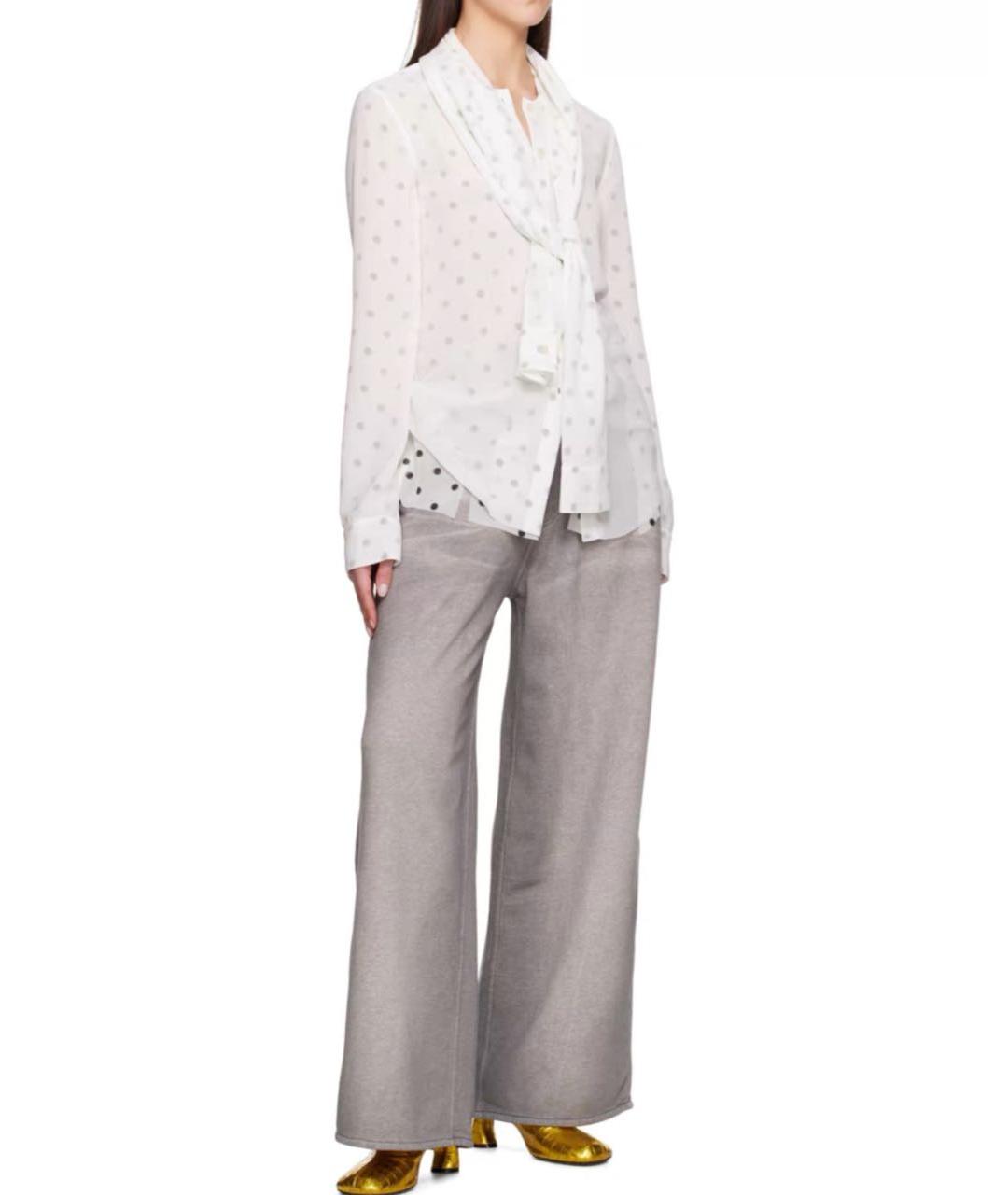 ACNE STUDIOS Серые хлопковые брюки широкие, фото 5