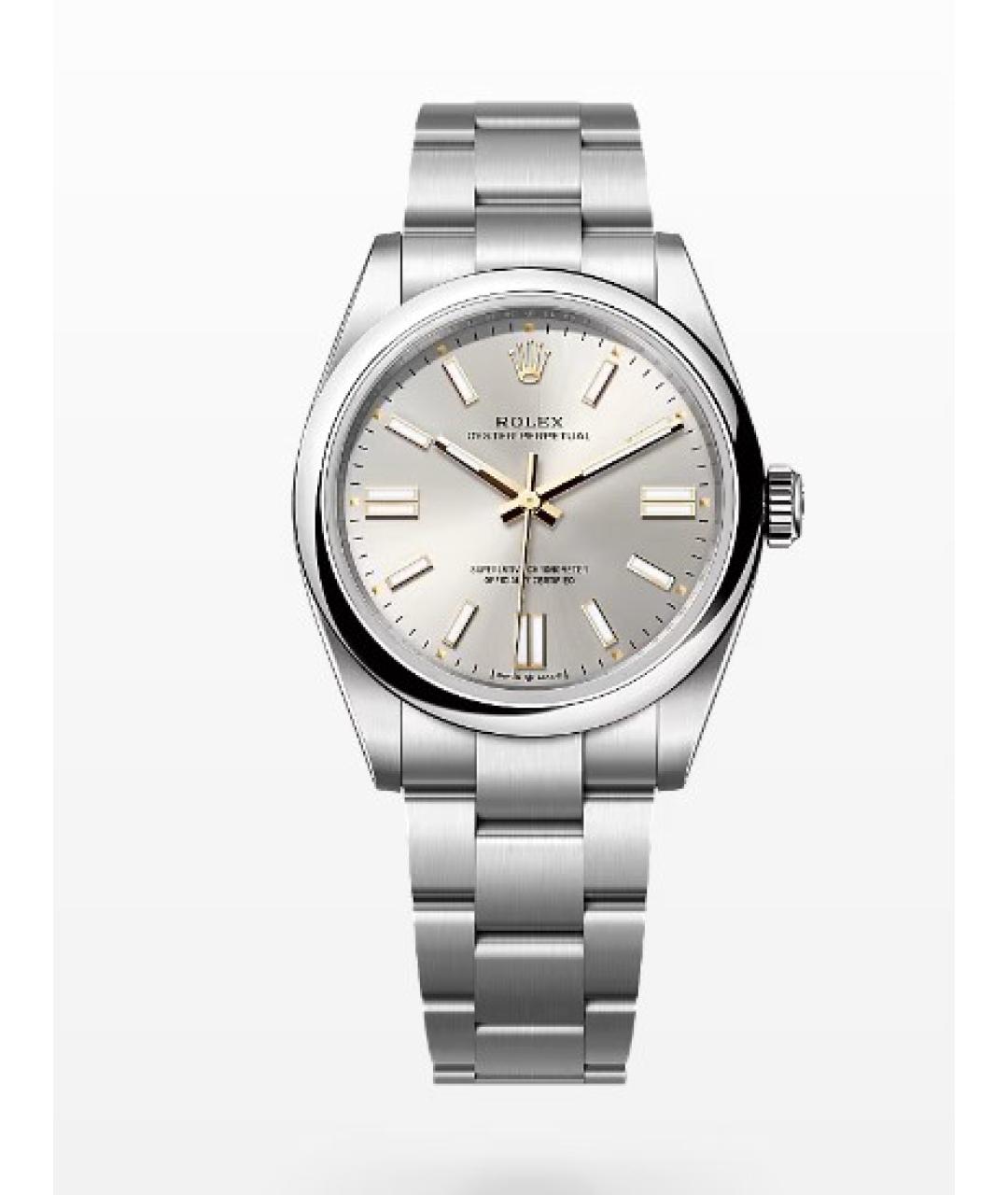 ROLEX Серебряные часы, фото 4