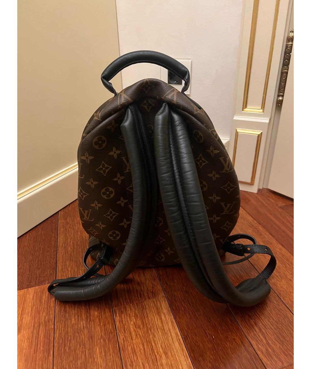 LOUIS VUITTON Коричневый кожаный рюкзак, фото 3