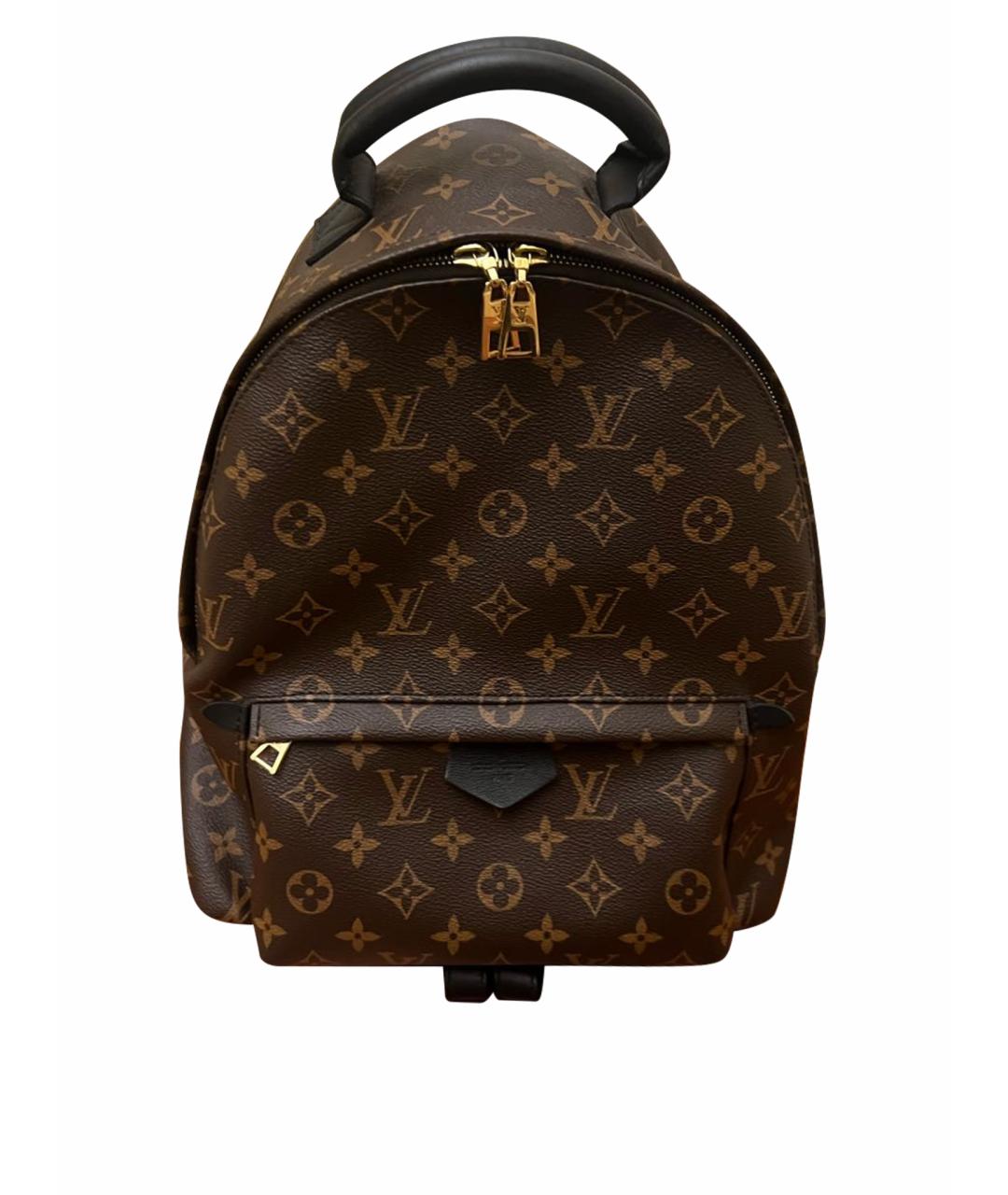 LOUIS VUITTON Коричневый кожаный рюкзак, фото 1