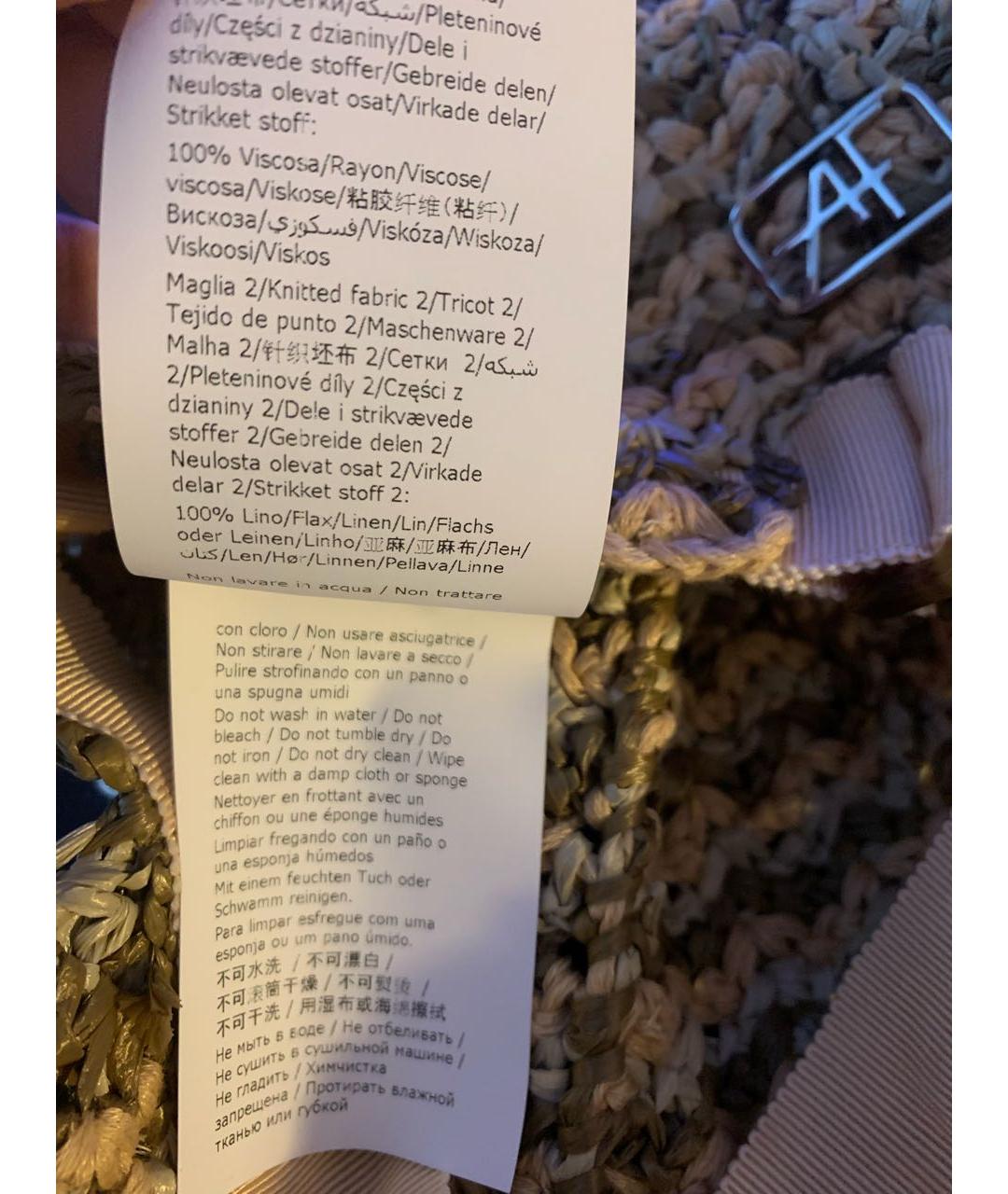 ALBERTA FERRETTI Бежевая кепка, фото 5