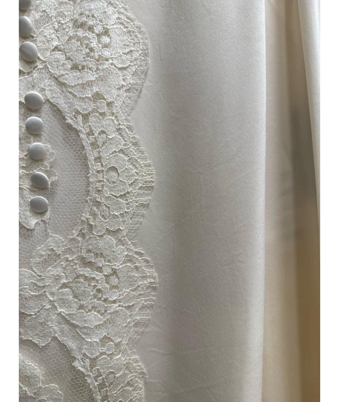 DOLCE&GABBANA Бежевая шелковая блузы, фото 4