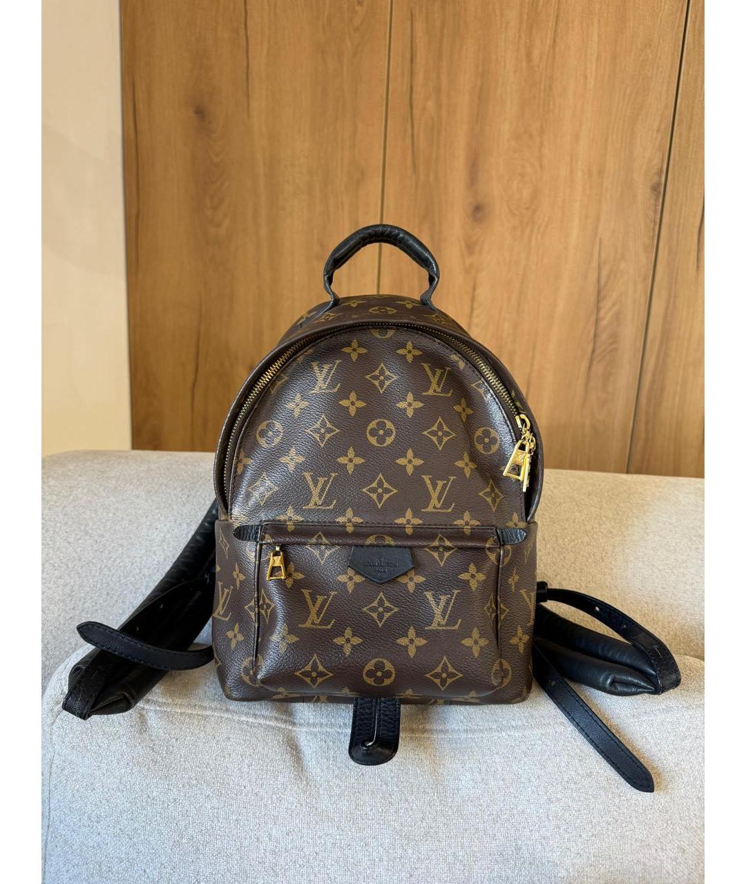LOUIS VUITTON Коричневый кожаный рюкзак, фото 2