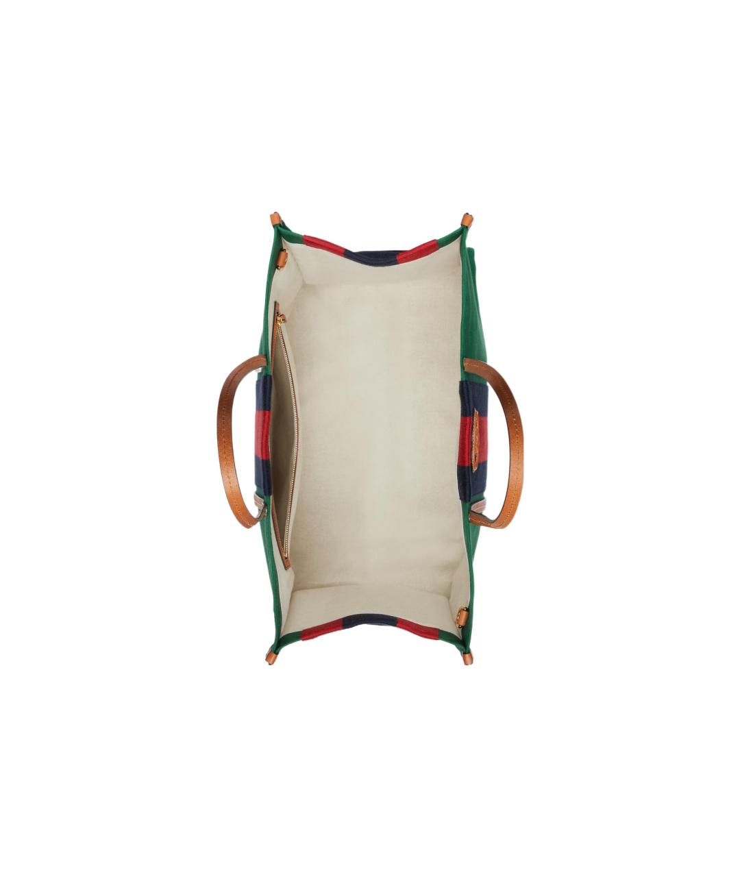 GUCCI Зеленая сумка тоут, фото 7