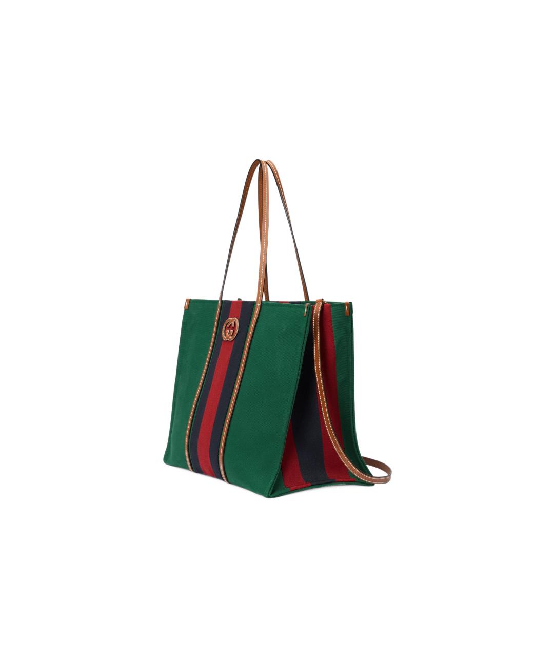GUCCI Зеленая сумка тоут, фото 2