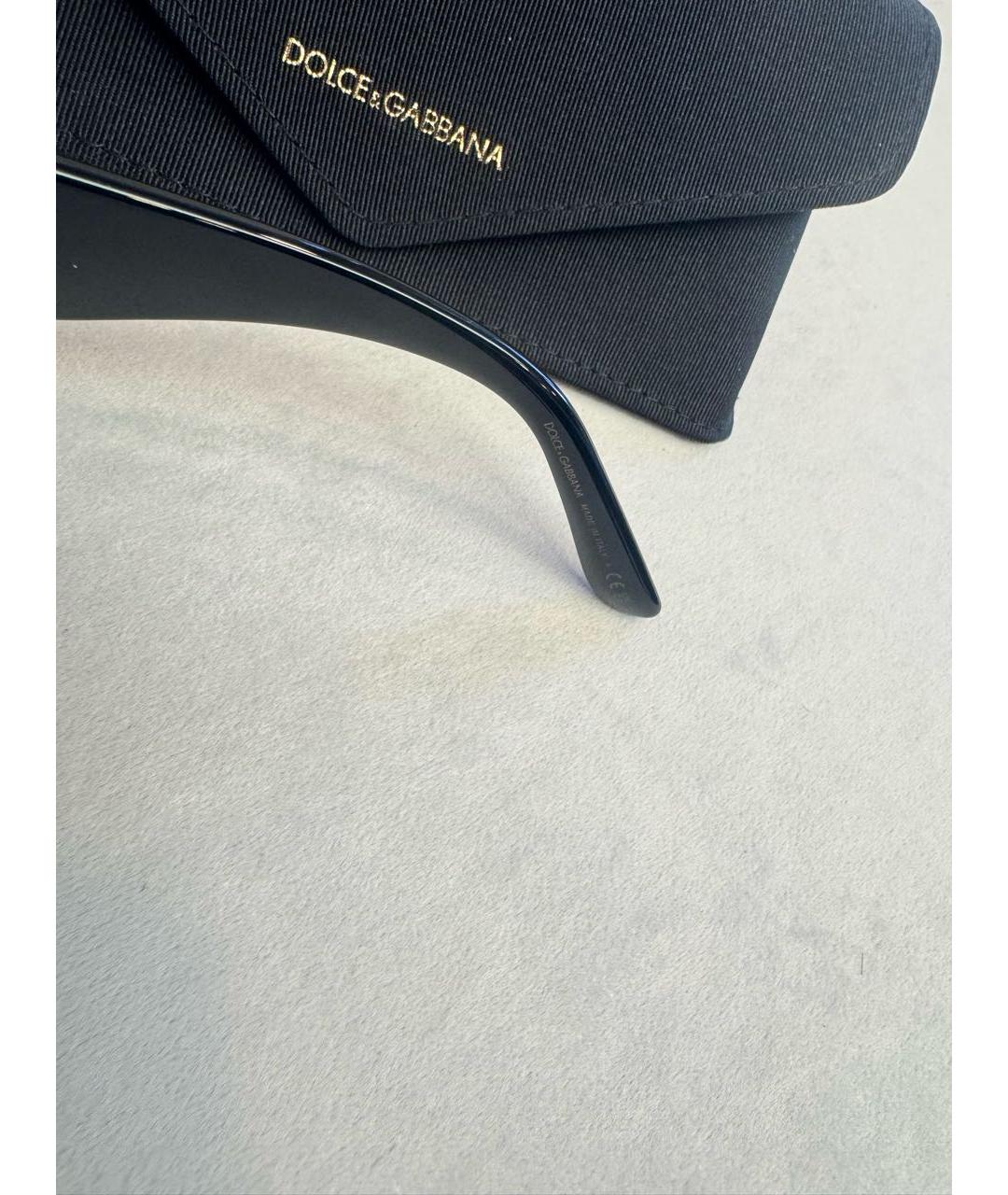 DOLCE&GABBANA Черные пластиковые солнцезащитные очки, фото 5