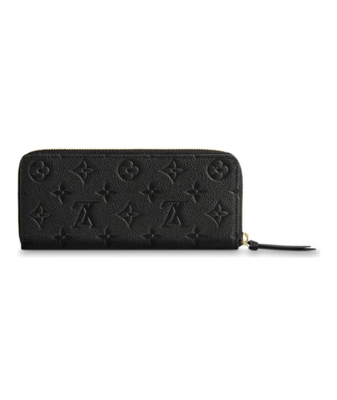 LOUIS VUITTON Черный кожаный кошелек, фото 6