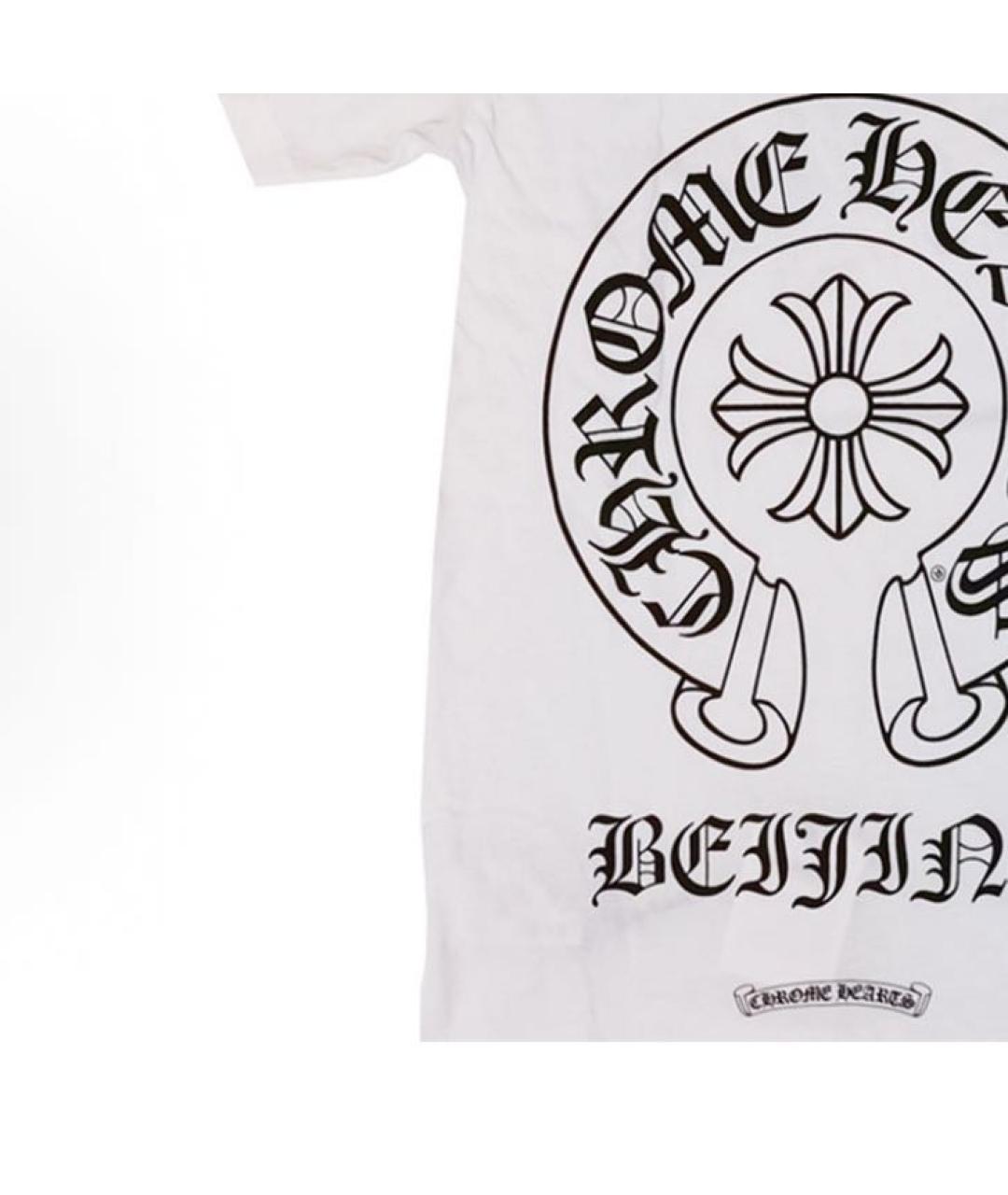CHROME HEARTS Белая хлопковая футболка, фото 4