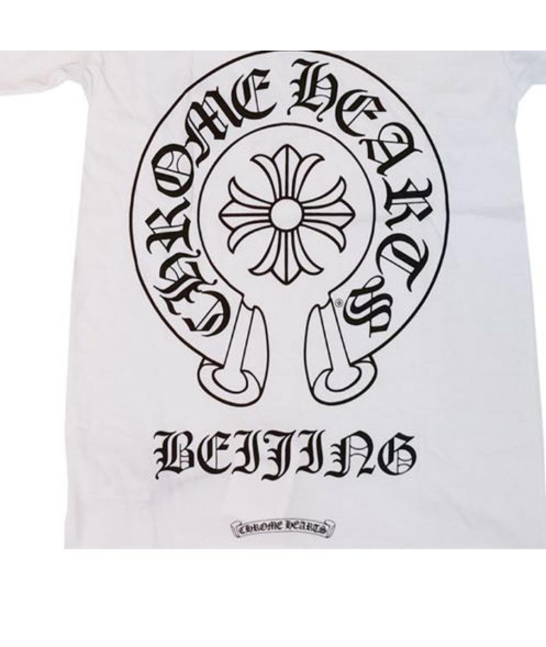 CHROME HEARTS Белая хлопковая футболка, фото 2