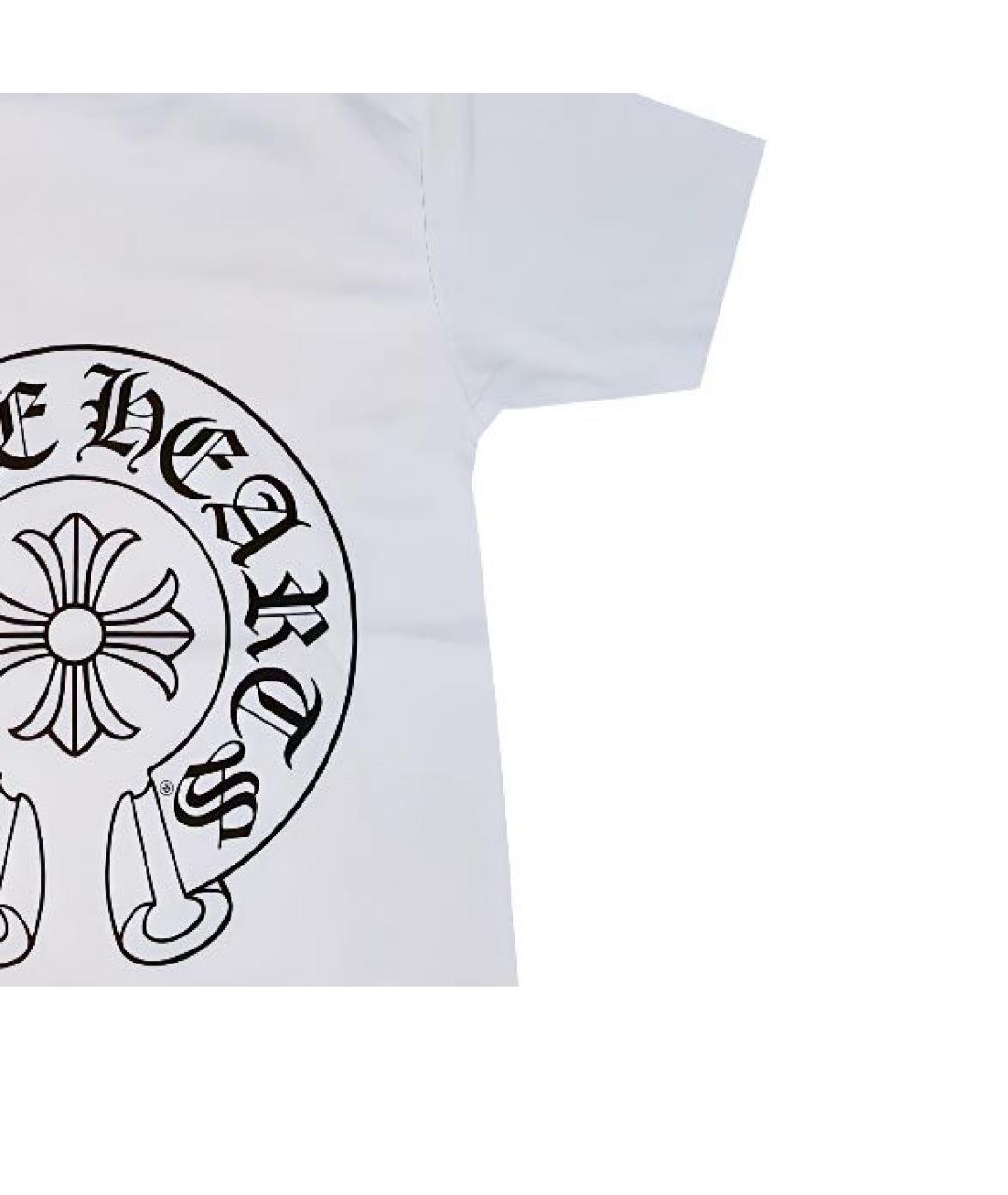 CHROME HEARTS Белая хлопковая футболка, фото 3