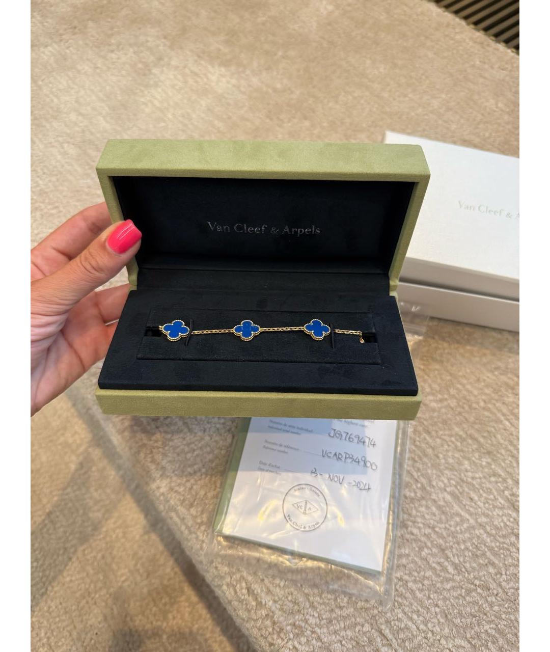 VAN CLEEF & ARPELS Синий браслет, фото 2