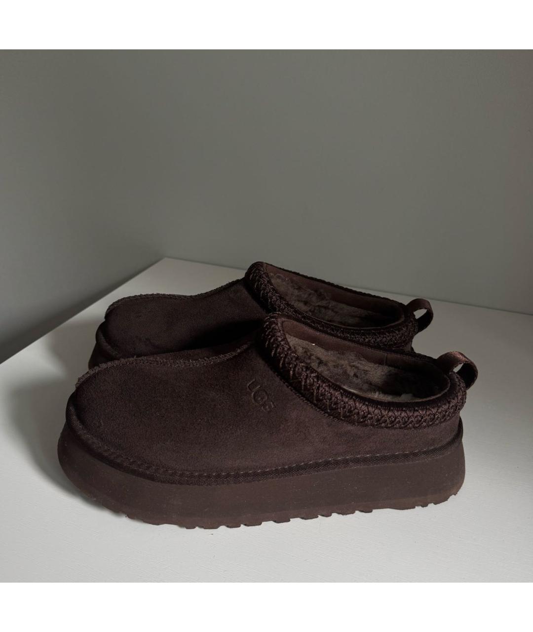UGG AUSTRALIA Коричневые замшевые ботинки, фото 4
