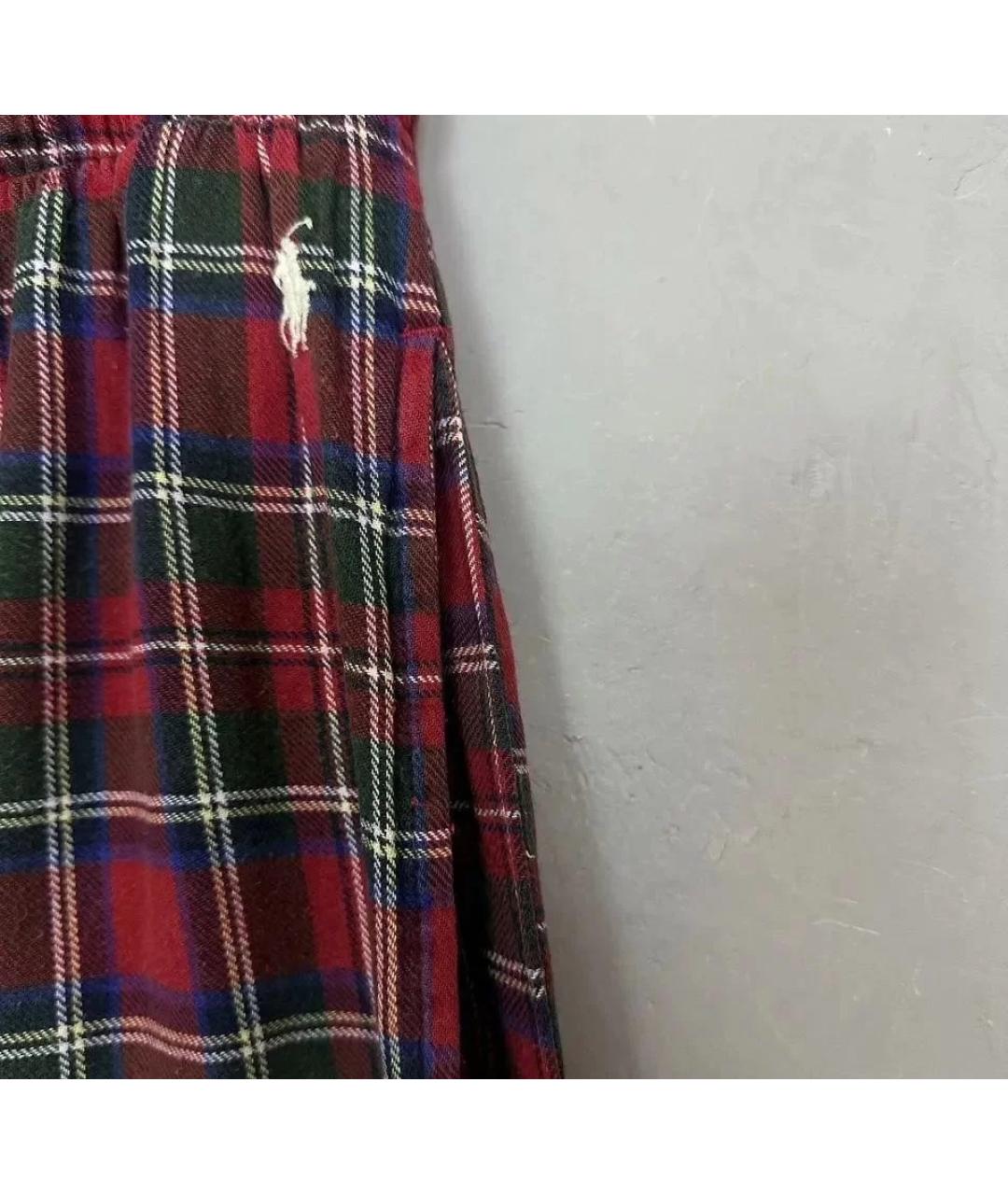 POLO RALPH LAUREN Красные хлопковые повседневные брюки, фото 5