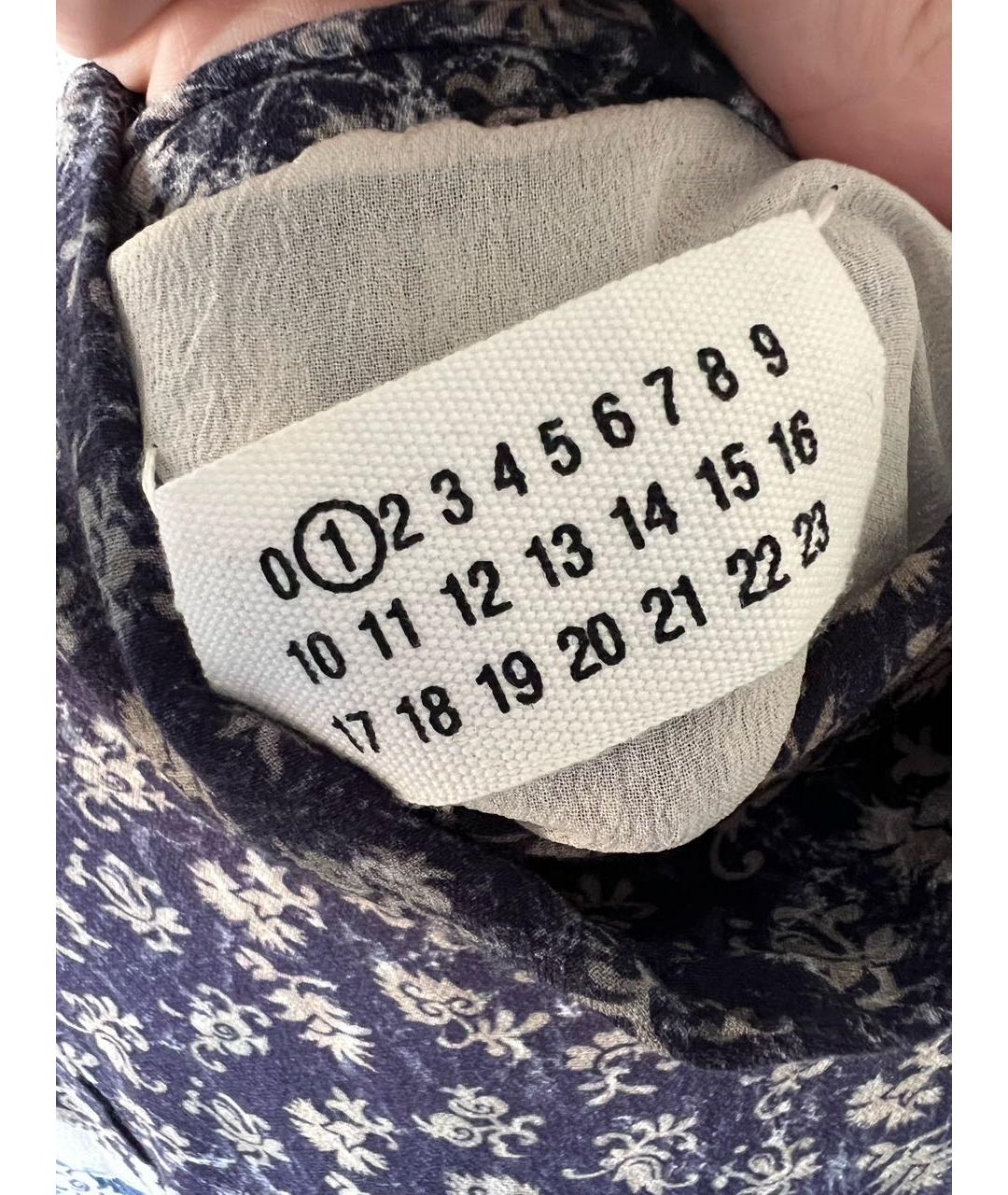 MAISON MARGIELA Синее вискозное повседневное платье, фото 3