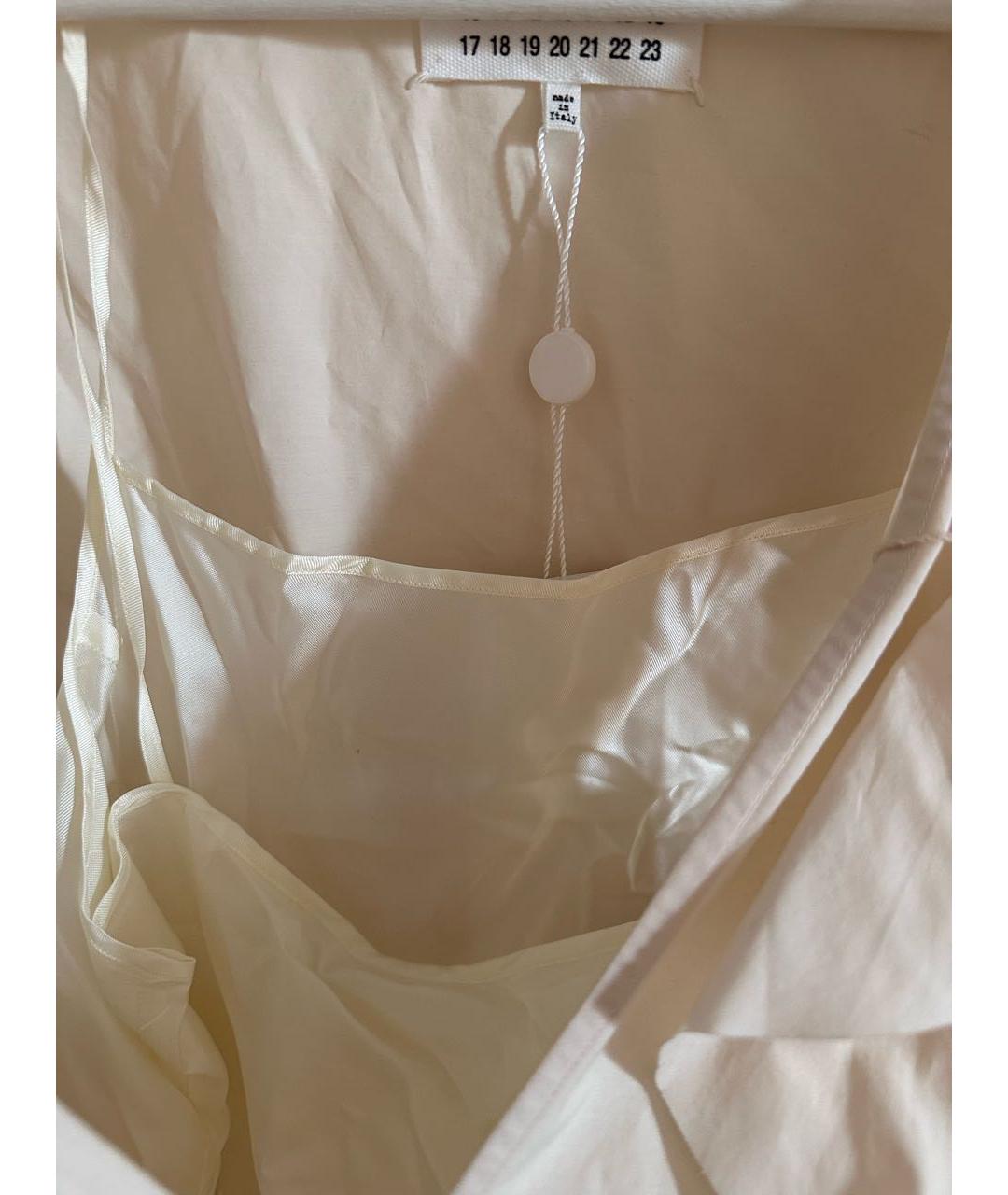 MAISON MARGIELA Бежевое вискозное повседневное платье, фото 2