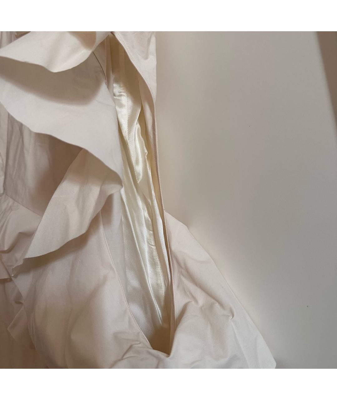 MAISON MARGIELA Бежевое вискозное повседневное платье, фото 3