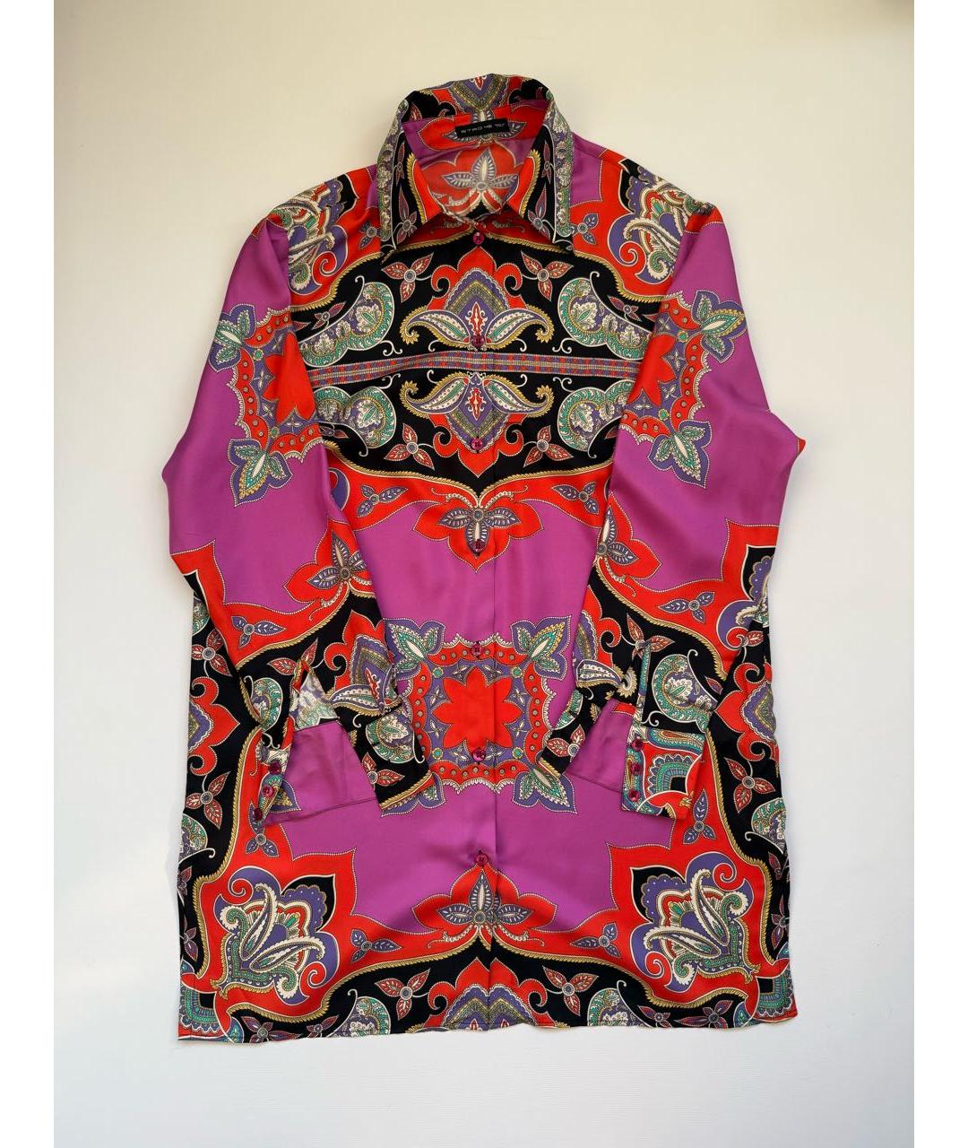 ETRO Мульти шелковая рубашка, фото 7