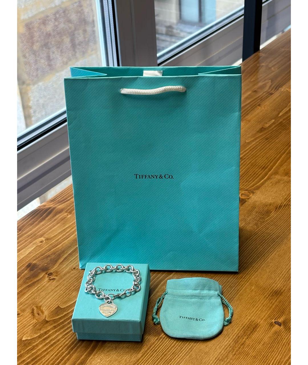 TIFFANY&CO Белый серебряный браслет, фото 3