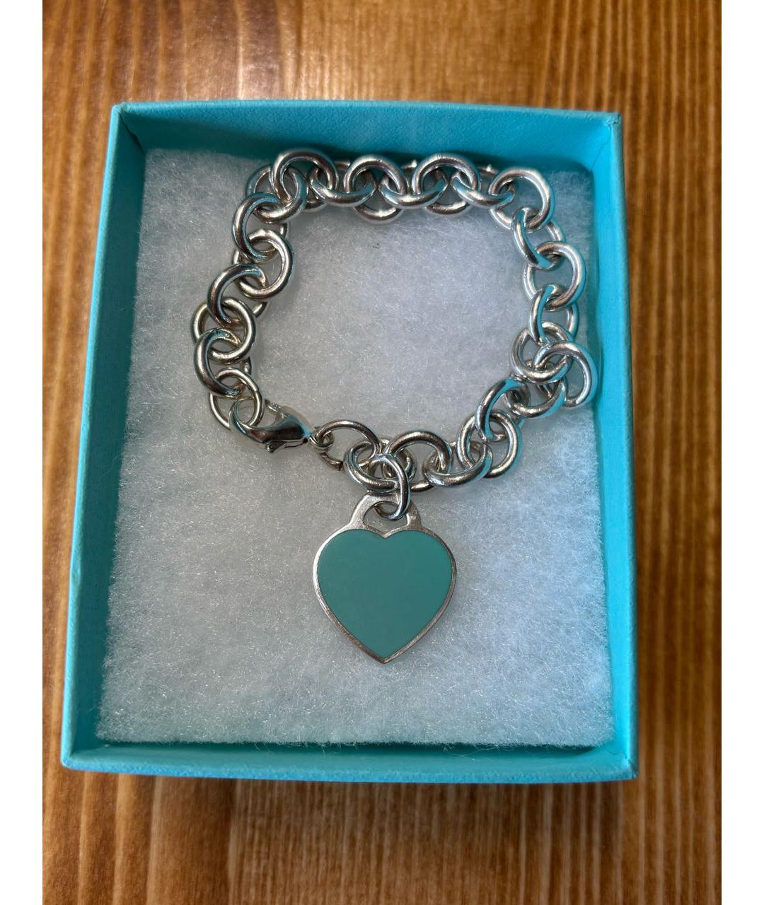 TIFFANY&CO Белый серебряный браслет, фото 4