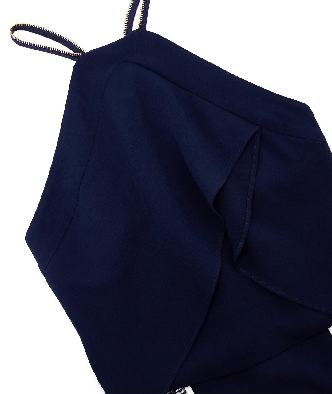 ROLAND MOURET Темно-синее повседневное платье, фото 3