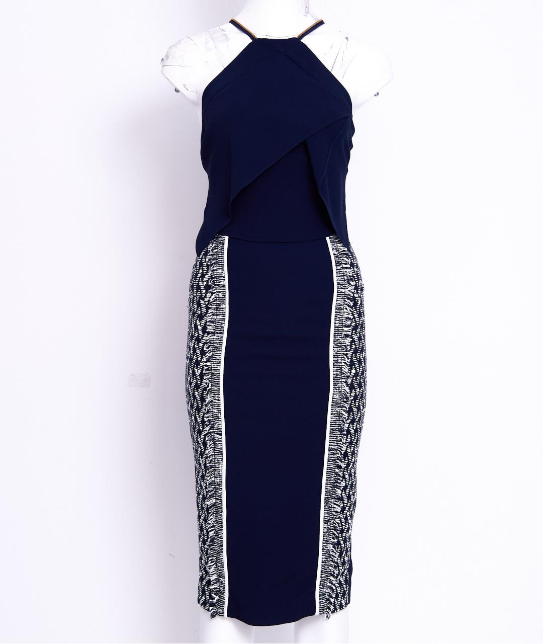 ROLAND MOURET Темно-синее повседневное платье, фото 8