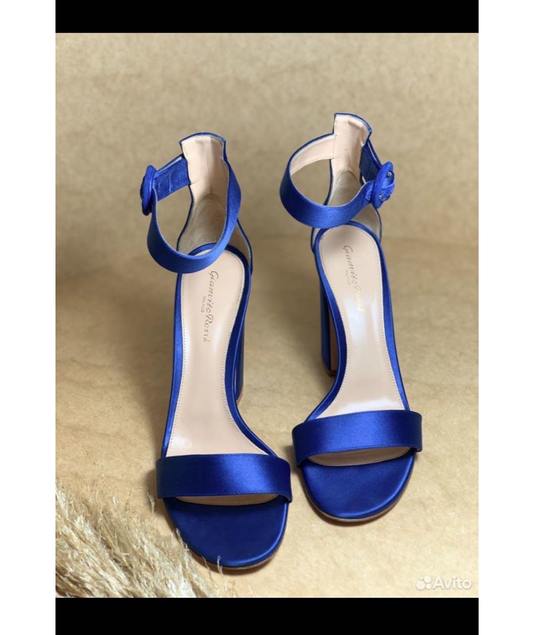 GIANVITO ROSSI Синие босоножки, фото 3