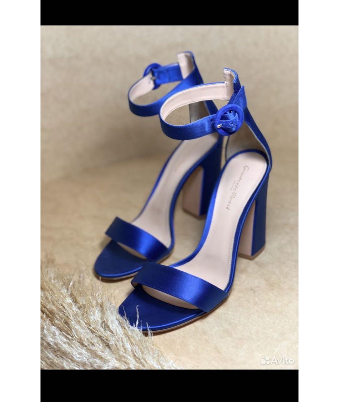 GIANVITO ROSSI Синие босоножки, фото 4