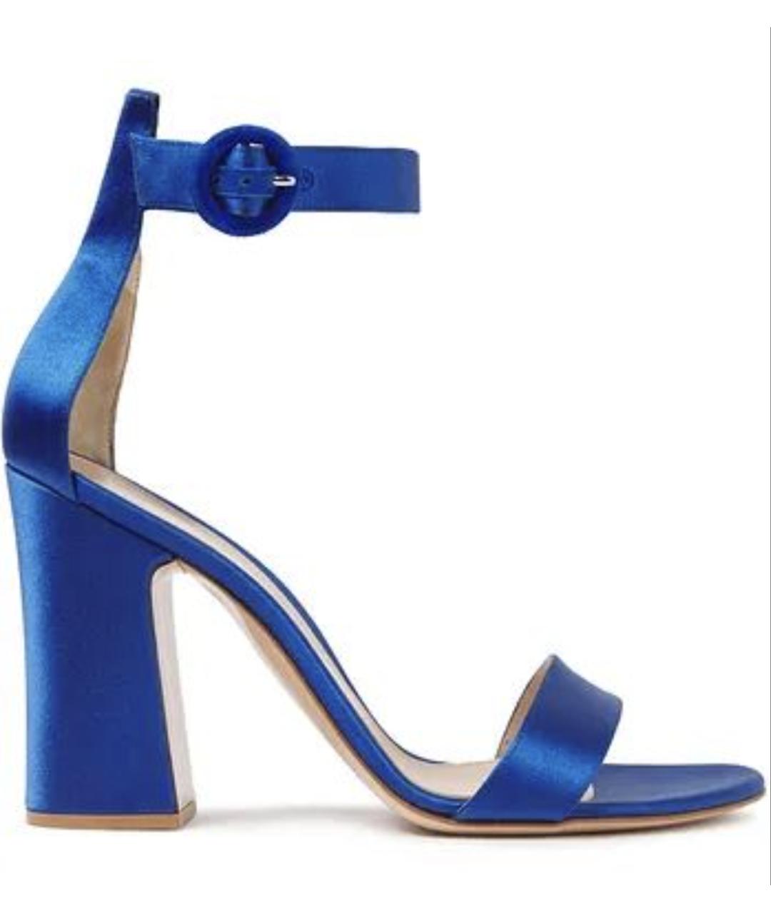 GIANVITO ROSSI Синие босоножки, фото 6