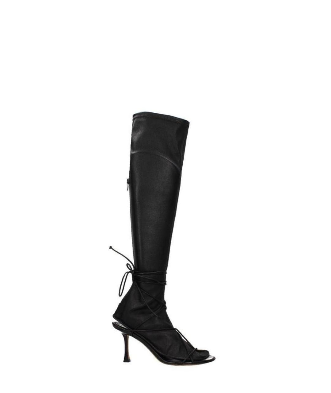 CELINE Черные кожаные ботфорты, фото 7