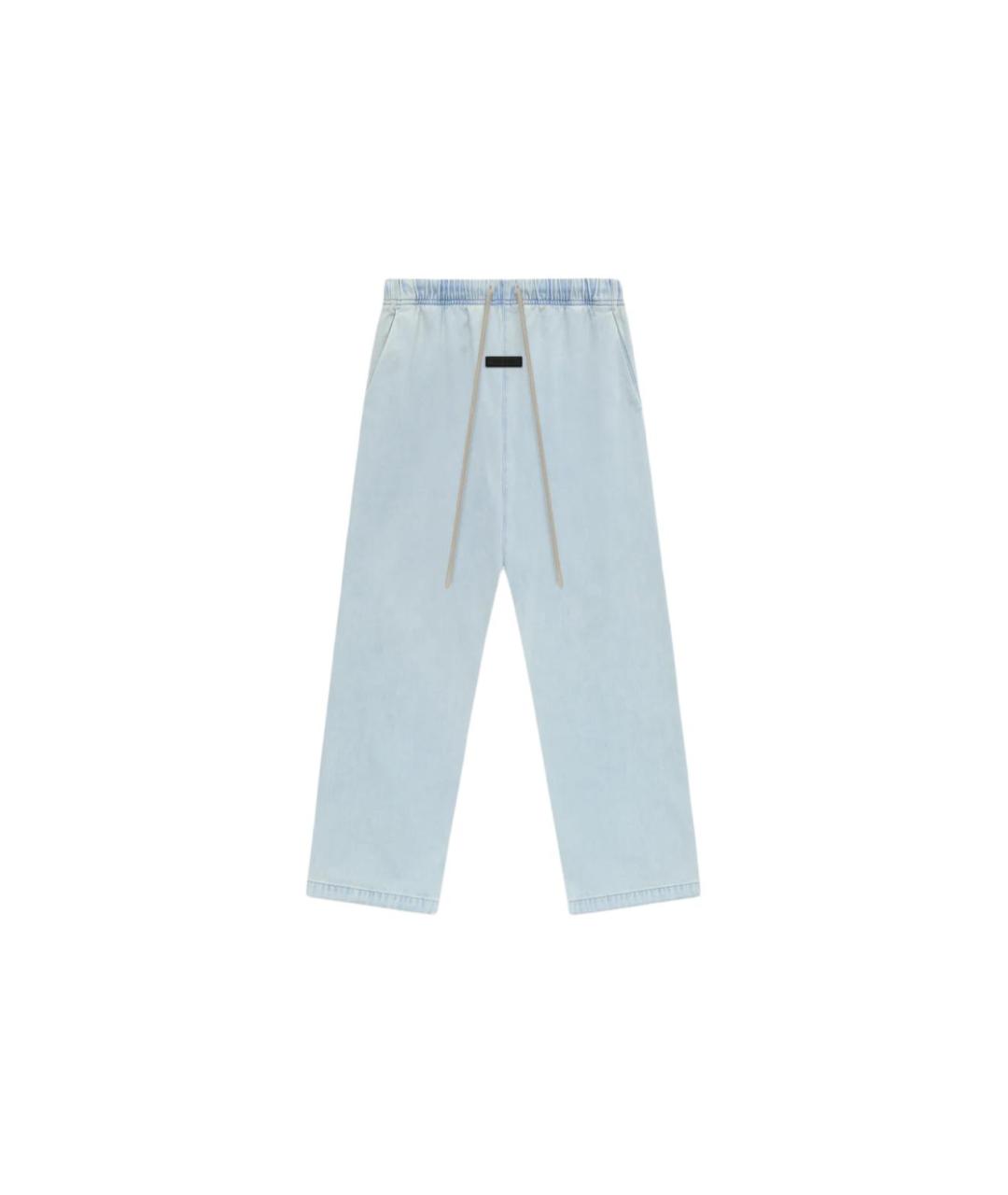 FEAR OF GOD ESSENTIALS Голубые прямые джинсы, фото 1
