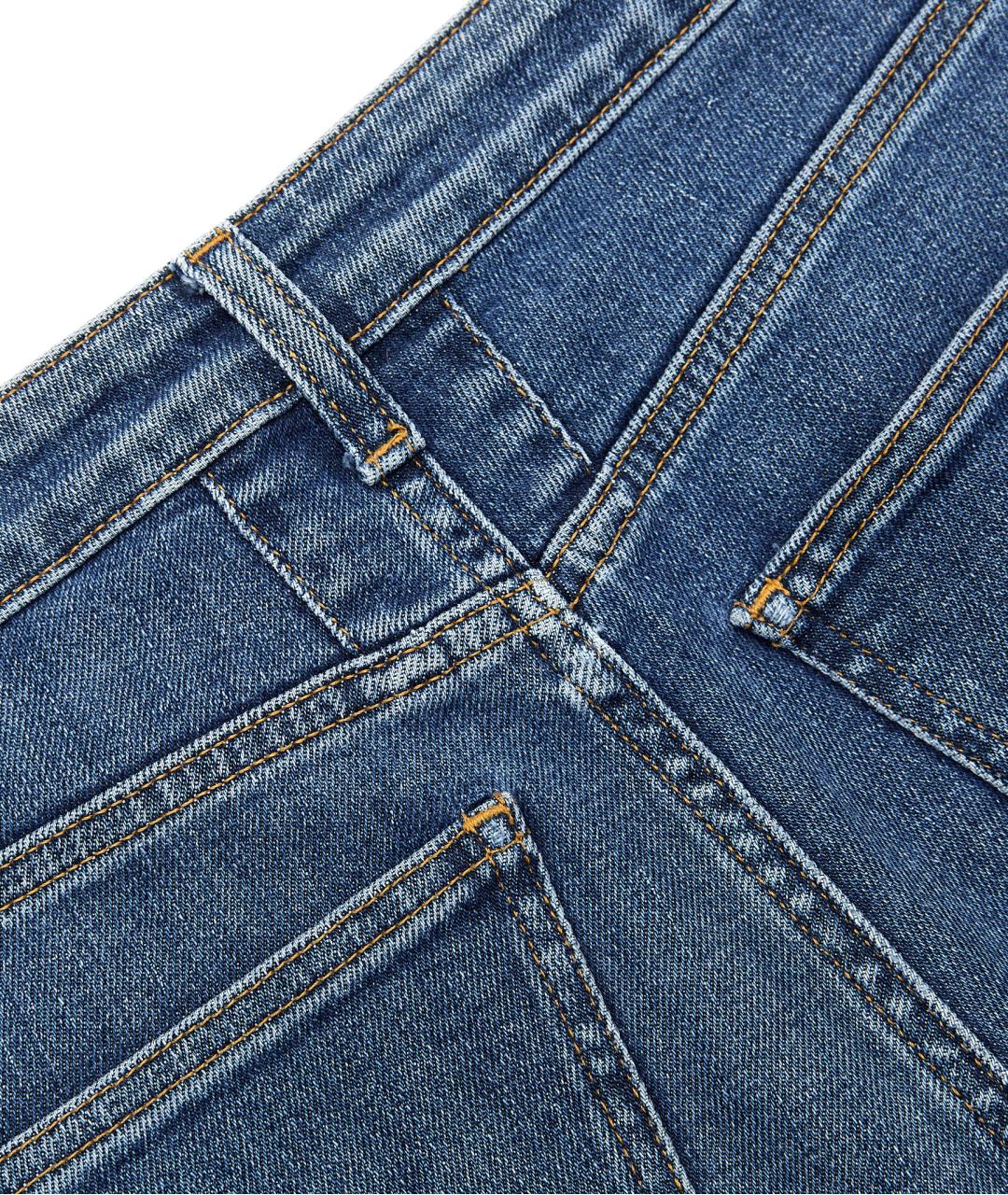 SAINT LAURENT Синие хлопковые джинсы слим, фото 4