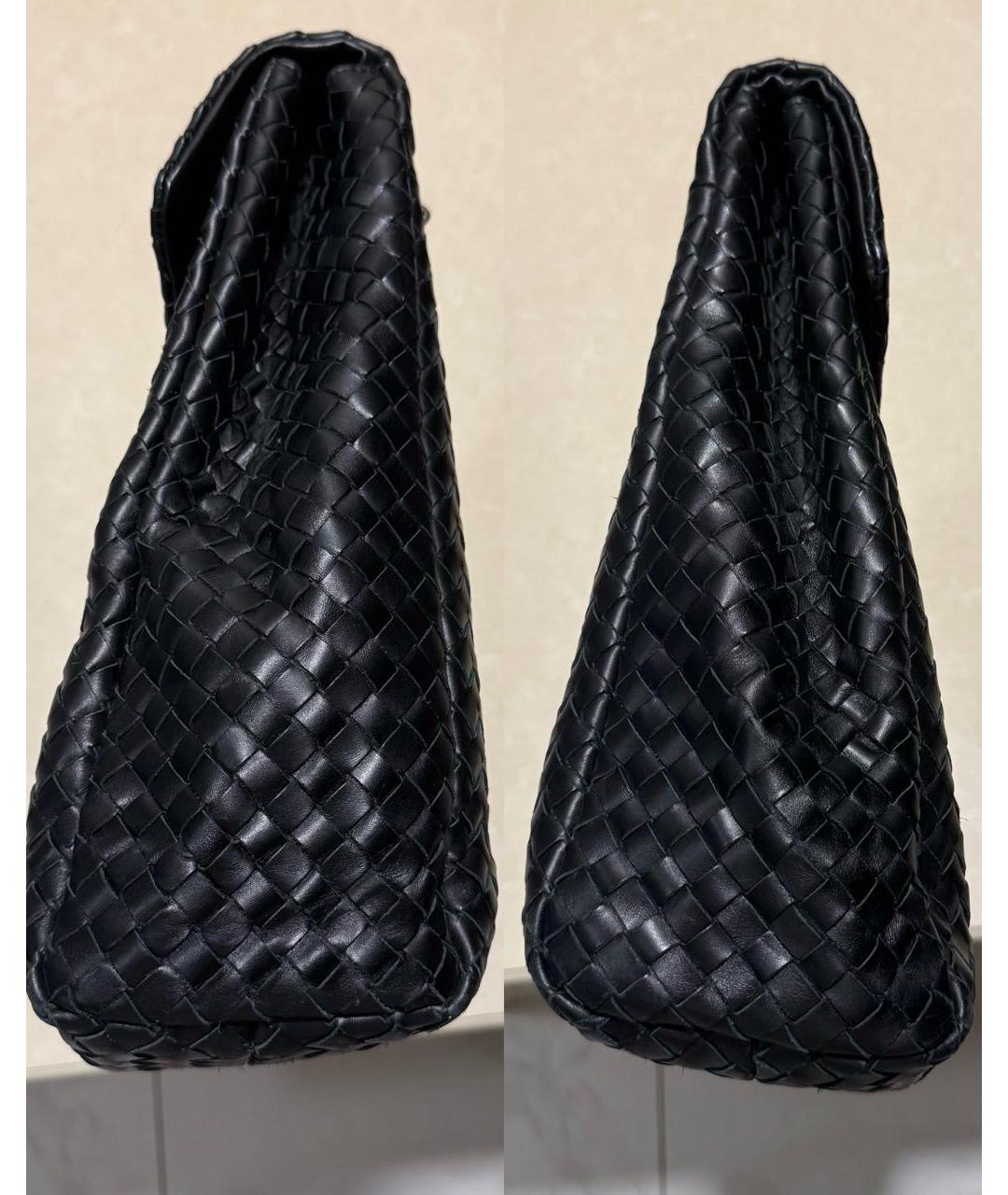 BOTTEGA VENETA Черный кожаный портфель, фото 5