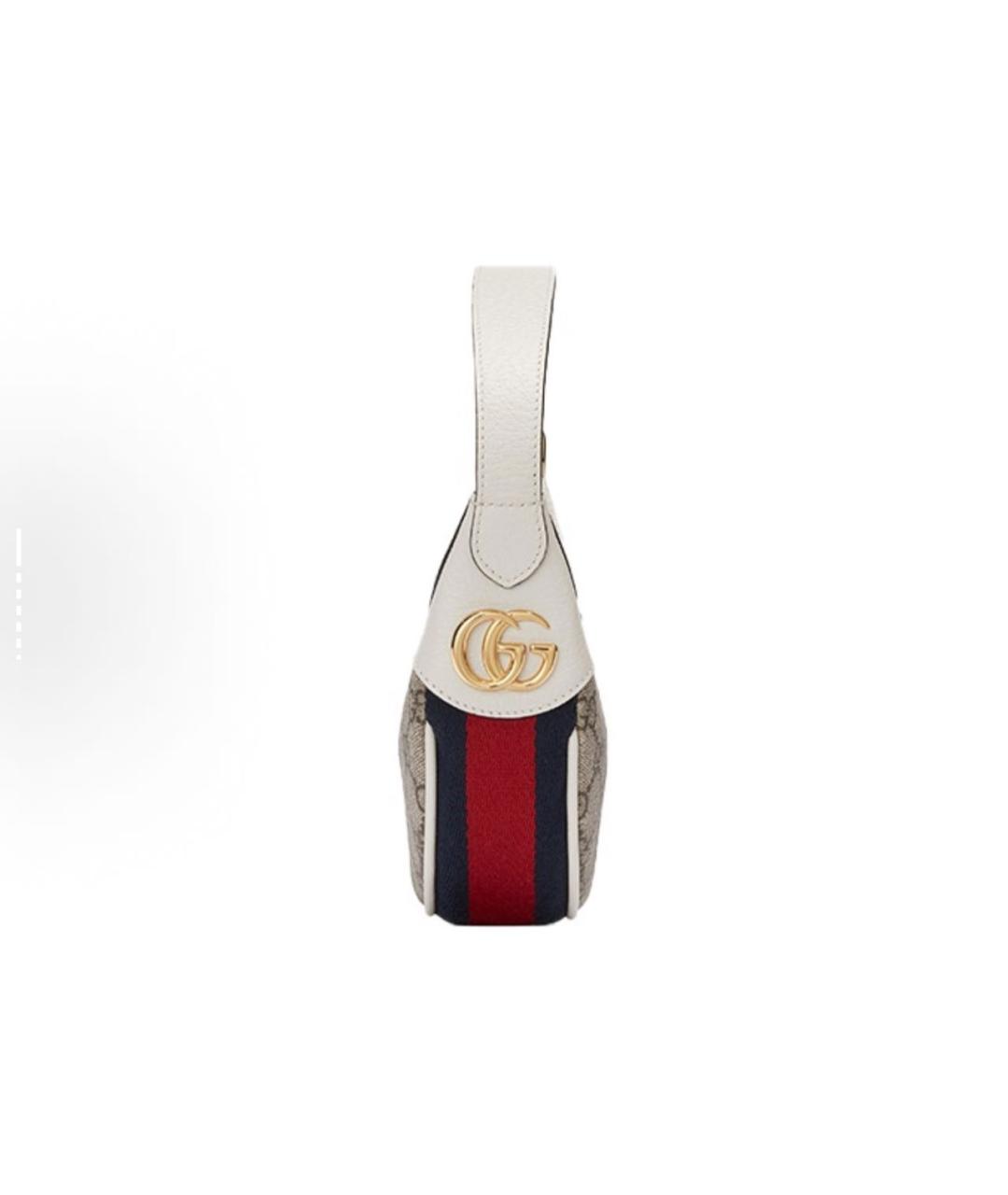 GUCCI Бежевая тканевая сумка через плечо, фото 7